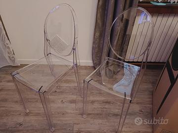 2x sedie Kartell victoria Ghost 