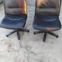 Poltrone per ufficio in pelle 