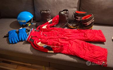 attrezzatura sci neve bambino/bambina