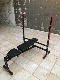 PANCA DA ALLENAMENTO CON SUPPORTO PER BILANCIERE