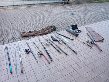 set canne da pesca 