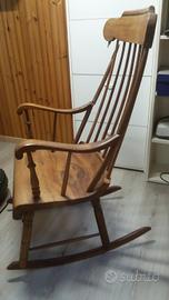 Sedia a dondolo antica