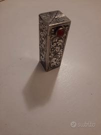 Porta Rossetto vintage argento 800