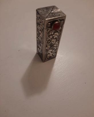 Porta Rossetto vintage argento 800