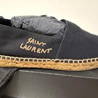 espadrillas Saint Laurent in tela nera