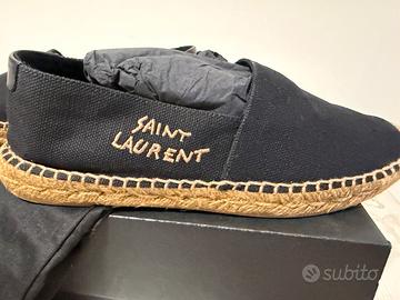 espadrillas Saint Laurent in tela nera