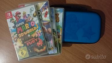 lotto 4 giochi Nintendo Switch+custodia console