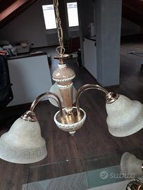 Lampadario e 2 applique