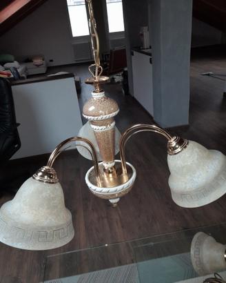 Lampadario e 2 applique