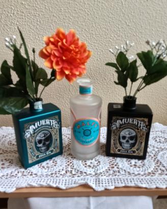 3 bottiglie vuote Amuerte ,malfi .