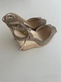 Sandalo Con Zeppa Espadrillas Tg 38