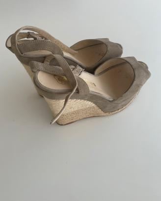 Sandalo Con Zeppa Espadrillas Tg 38