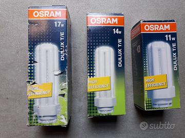 LOTTO 3 LAMPADE OSRAM DULUX T/E VARI W