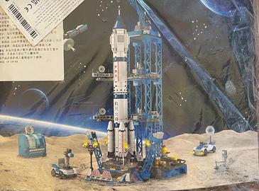 Costruzioni: Base lancio Razzo spaziale.1099 pezzi