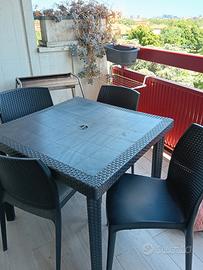 tavolo+sedie per esterno 
