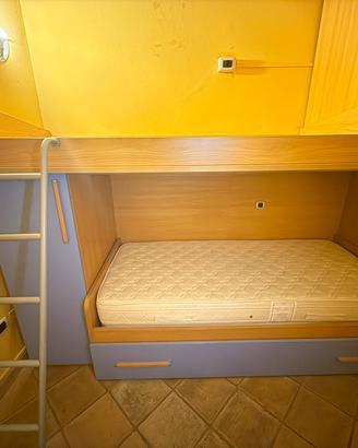 Letto a castello con armadi( cameretta)