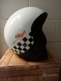 Casco moto Vintage Hevik Cafè Racer Bianco