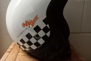 Casco moto Vintage Hevik Cafè Racer Bianco