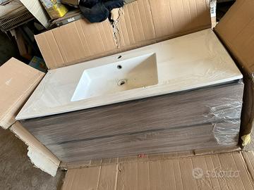 Mobiletto bagno con lavabo