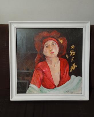 Quadro dipinto a olio su tela 