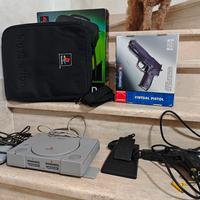 PlayStation 1 borsa originale e pistola laser