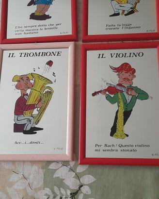 4 quadro a specchio musicale