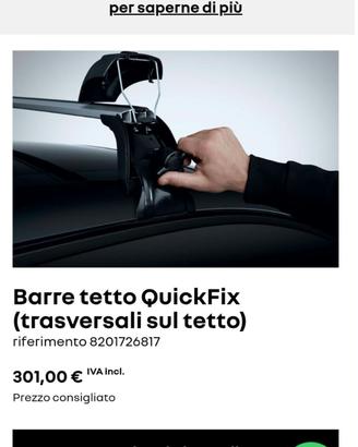 Barre portatutto originali Renault Captur 