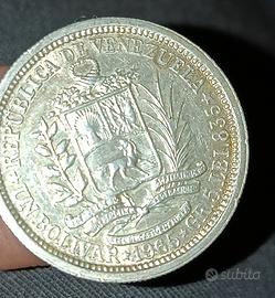 VENEZUELA 1 BOLIVAR  argento 