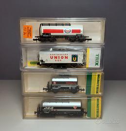 Scala N 1:160 - Treno di 4 carri merce a 2 assi