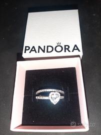 Pandora Anello Cuore + Anello Pavè