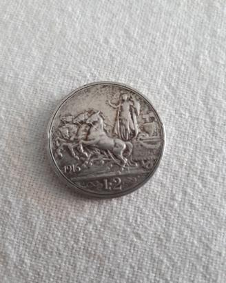 Moneta lire 2 argento 1916