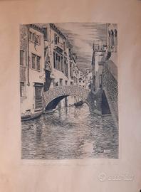 collezionismo acquaforte original 1944 