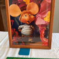 🔵Quadro topo Gigio Maria Perego pupazzo🟦