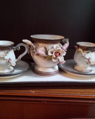 Servizio da caffè Capodimonte italiano