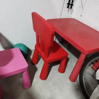 tavolino bambini IKEA con seggioline 