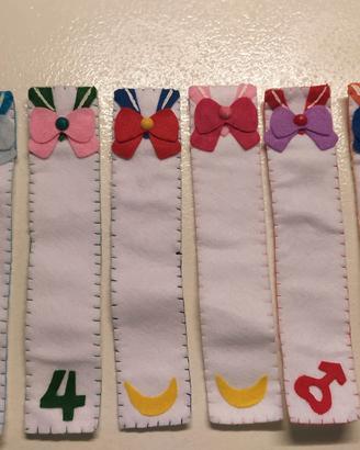 Segnalibri pannolenci Sailor Moon.