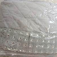 Trapuntino letto matrimoniale elegante con strass