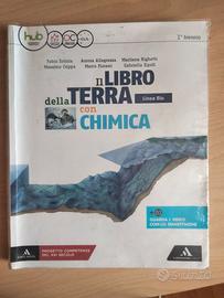 Il libro della terra con chimica linea blu