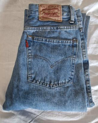 Jeans skinny tapered blu vintage style W31 L33