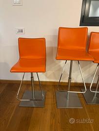 Sgabelli design arancioni regolabili-moderni ed el
