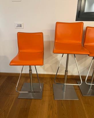 Sgabelli design arancioni regolabili-moderni ed el