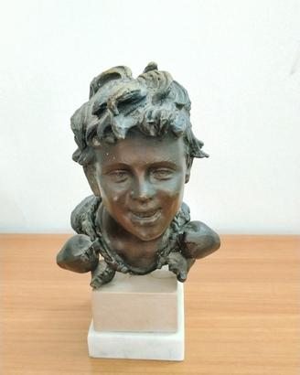 testa bronzo 