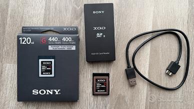 Sony Memoria XQD 120GB serie G+ Lettore schede