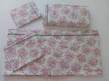 Set Lenzuola singole fantasia fiorellini 2 federe