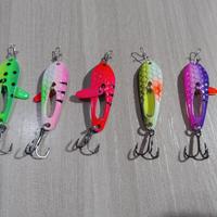  CUCCHIAINI ONDULANTI DA PESCA  TROUT SPOON  SPINN