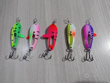  CUCCHIAINI ONDULANTI DA PESCA  TROUT SPOON  SPINN