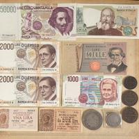 Lotto Banconote e monete argento anche rare