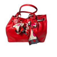 Borsa  e foulard Moschino rossa