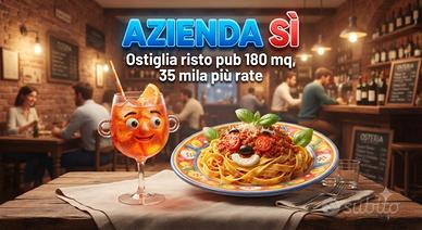 AziendaSi risto bar 180 mq anche rate