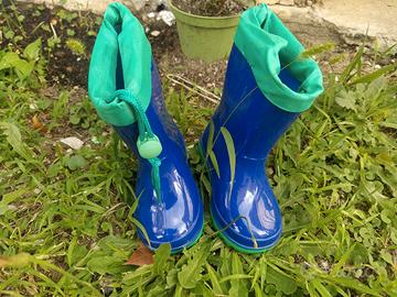 Stivaletti blu/verdi da pioggia Brand CORIEX 